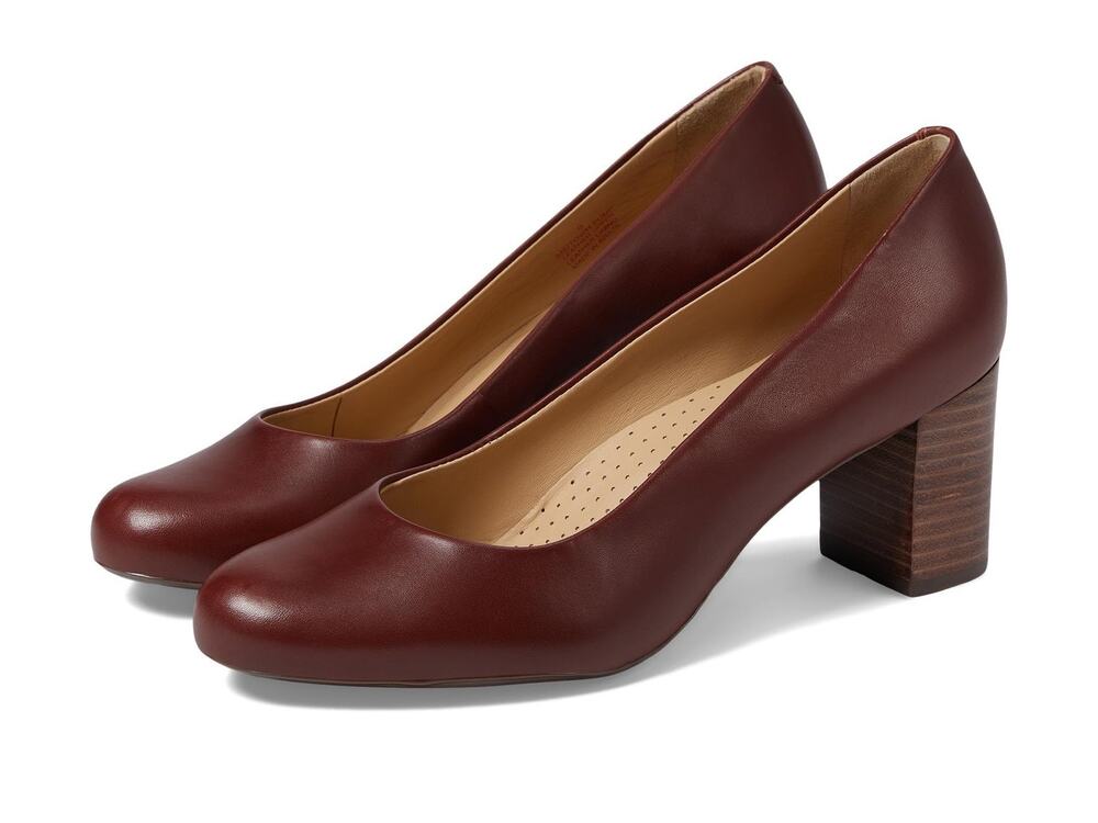 MARC JOSEPH NEW YORK MIDTOWN PUMPS MAHOGONY BURNISHED NAPPA 10 M